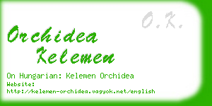orchidea kelemen business card